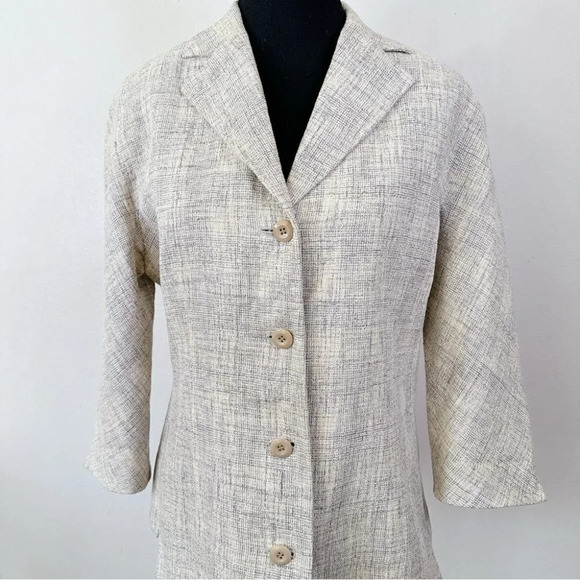 Holt Renfrew True Hemp Heathered Button Slim Fit  Blazer - Picture 2 of 16